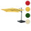 Ombrellone parasole decentrato MCW-A96 3x3m 10