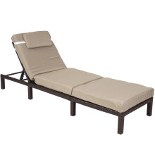 Poly-Rattan Sonnenliege MCW-A51, Relaxliege Gartenliege Liege