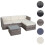 Poly-Rattan-Garnitur MCW-D28, Gartengarnitur Sofa Set 8