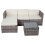 Poly-Rattan-Garnitur MCW-D28, Gartengarnitur Sofa Set 5