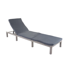 Poly-Rattan Sonnenliege MCW-A51, Relaxliege Gartenliege Liege