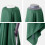 (verde con base) Ombrellone parasole decentrato MCW-A96 3x3m 7