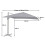 Ombrellone parasole decentrato MCW-A96 3,5x3,5m 3