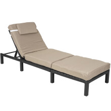 Poly-Rattan Sonnenliege MCW-A51, Relaxliege Gartenliege Liege