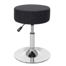 Hocker MCW-C22, Sitzhocker Schminkhocker, höhenverstellbar Ø 35cm
