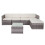 Poly-Rattan-Garnitur MCW-D24, Garten-/Lounge-Set Sofa 7