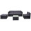 Poly-Rattan-Garnitur MCW-D24, Garten-/Lounge-Set Sofa 6