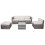 Poly-Rattan-Garnitur MCW-D24, Garten-/Lounge-Set Sofa 8