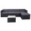 Poly-Rattan-Garnitur MCW-D24, Garten-/Lounge-Set Sofa 5