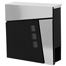 Briefkasten MCW-B29, Wandbriefkasten Postkasten Zeitungsfach, pulverbeschichtet