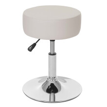 Hocker MCW-C22, Sitzhocker Schminkhocker, höhenverstellbar Ø 35cm