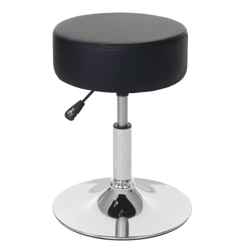 Hocker MCW-C22, Sitzhocker Schminkhocker, höhenverstellbar Ø 35cm