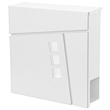 Briefkasten MCW-B29, Wandbriefkasten Postkasten Zeitungsfach, pulverbeschichtet