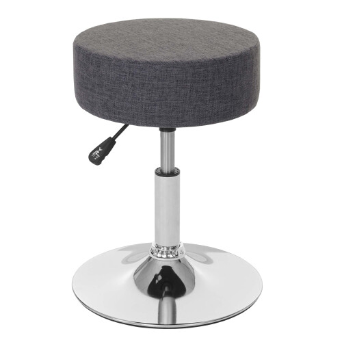 Hocker MCW-C22, Sitzhocker Schminkhocker, höhenverstellbar Ø 35cm
