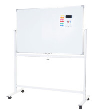 Whiteboard MCW-C85, Magnettafel Memoboard Pinnwand, mobil rollbar inkl. Zubehör