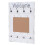 Perchero de pared MCW-C89 con tablón de anuncios 1