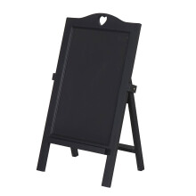 Werbetafel MCW-E51, Aufsteller Kreidetafel Kundenstopper Dekotafel, 66x39x33cm