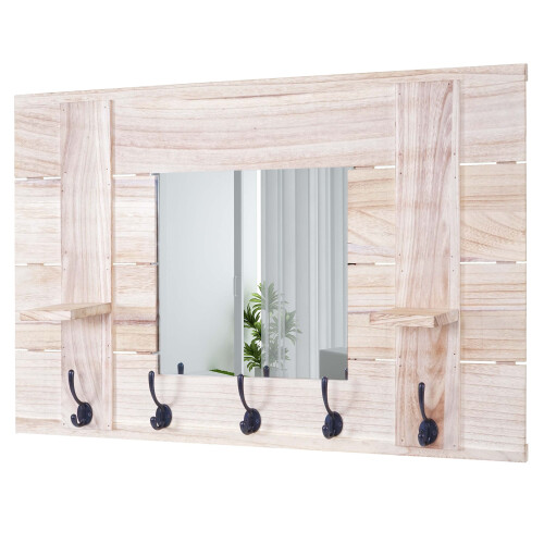 Portemanteau mural MCW-C89 avec miroir
