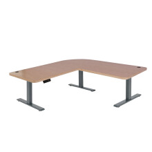 Eck-Schreibtisch MCW-D40, Computertisch elektrisch höhenverstellbar 178x178cm 84kg MVG