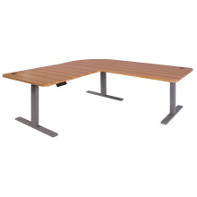 Eck-Schreibtisch MCW-D40, Bürotisch Computertisch elektrisch höhenverstellbar 178x178cm 84kg MVG