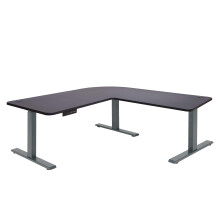 Eck-Schreibtisch MCW-D40, Computertisch elektrisch höhenverstellbar 178x178cm 84kg MVG