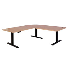 Eck-Schreibtisch MCW-D40, Computertisch elektrisch höhenverstellbar 178x178cm 84kg MVG
