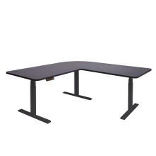 Eck-Schreibtisch MCW-D40, Bürotisch Computertisch elektrisch höhenverstellbar 178x178cm 84kg MVG
