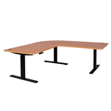 Eck-Schreibtisch MCW-D40, Computertisch elektrisch höhenverstellbar 178x178cm 84kg MVG