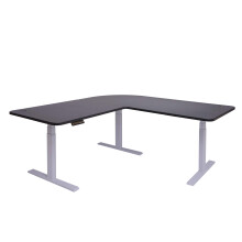 Eck-Schreibtisch MCW-D40, Bürotisch Computertisch elektrisch höhenverstellbar 178x178cm 84kg MVG