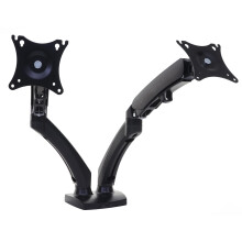 Monitorhalter MCW-D39, Halterung Tischhalterung, Klemme/Bohrungsmontage VESA bis 75x75/100x100mm bis 9kg je Arm