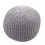 Pouf MCW-E16, Strickhocker Sitzhocker Strickpouf, Strickoptik 40x50cm 1