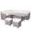 Poly-Rattan-Garnitur MCW-A29, Gartengarnitur Sitzgruppe Lounge-Esstisch-Set Sofa 1