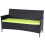 3-Sitzer Poly-Rattan Gartenbank Hamar, Sitzbank 1
