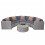 Poly-Rattan Garnitur rund MCW-E17, Garten-Set Sitzgruppe 1