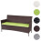 3-Sitzer Poly-Rattan Gartenbank Hamar, Sitzbank 7