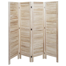 Paravent MCW-G30, Trennwand Sichtschutz Raumteiler, Shabby-Look 170x162cm