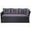Poly-Rattan-Garnitur MCW-A29, Gartengarnitur Sitzgruppe Lounge-Esstisch-Set, schwarz 6