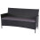 3-Sitzer Poly-Rattan Gartenbank Hamar, Sitzbank 1