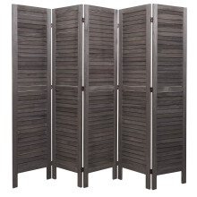 Paravent MCW-G30, Trennwand Sichtschutz Raumteiler, Shabby-Look 170x200cm