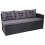 Poly-Rattan-Garnitur MCW-A29, Gartengarnitur Sitzgruppe Lounge-Esstisch-Set, schwarz 7