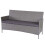3-Sitzer Poly-Rattan Gartenbank Hamar, Sitzbank 1