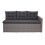 Poly-Rattan-Garnitur MCW-A29, Gartengarnitur Sitzgruppe Lounge-Esstisch-Set Sofa 4