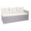 Poly-Rattan-Garnitur MCW-A29, Gartengarnitur Sitzgruppe Lounge-Esstisch-Set Sofa 4