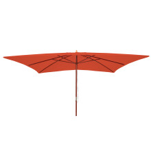 (arancione) Ombrellone giardino spiaggia N83 Florida 3x4m poliestere