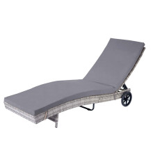 Sonnenliege MCW-D80, Gartenliege Relaxliege Liege, Poly-Rattan