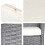 3-Sitzer Poly-Rattan Gartenbank Hamar, Sitzbank 5