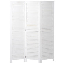 Paravent MCW-C30, Raumteiler Trennwand Sichtschutz, Shabby-Look Vintage, 170x120cm