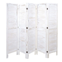 Paravent MCW-G30, Trennwand Sichtschutz Raumteiler, Shabby-Look 170x200cm