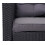 Poly-Rattan-Garnitur MCW-A29, Gartengarnitur Sitzgruppe Lounge-Esstisch-Set, schwarz 5