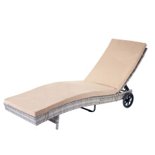 Sonnenliege MCW-D80, Gartenliege Relaxliege Liege, Poly-Rattan